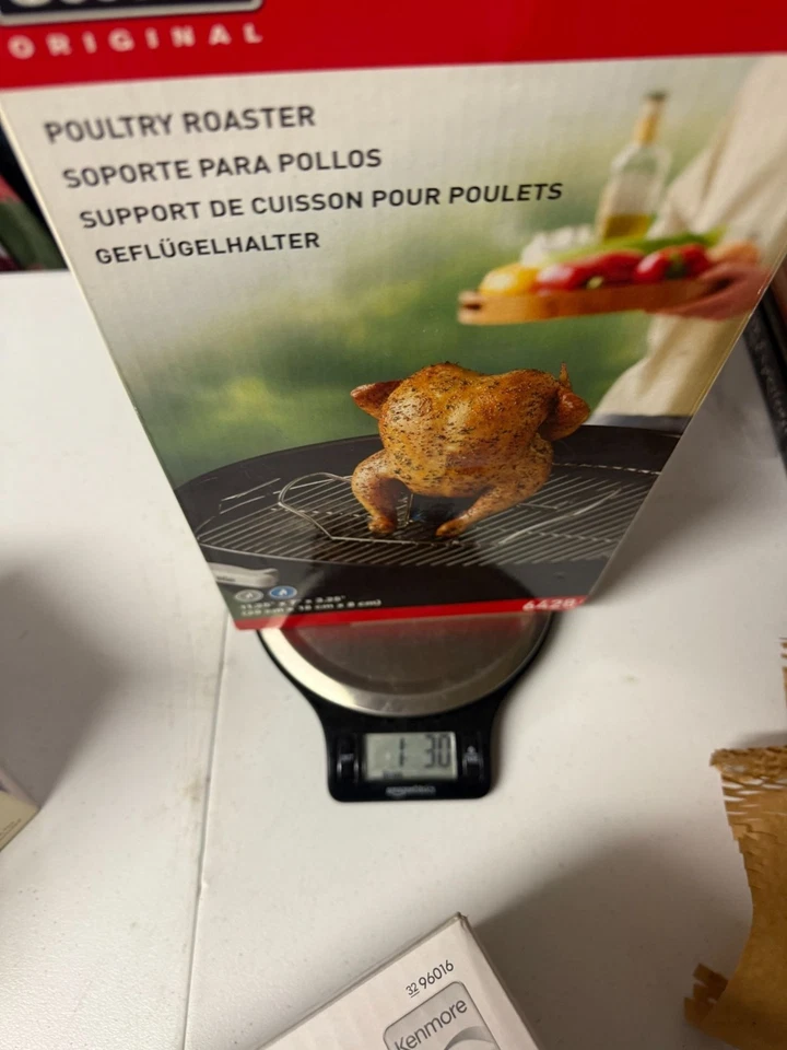 Weber 6428 стойка для обжарки птицы курицы для грилей — пивная банка из нержавеющей стали - Изображение 4 из 4