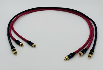 Tributaries Delta Audio OFHC Copper RCA Audio Cables - 3X 1 meter Cables