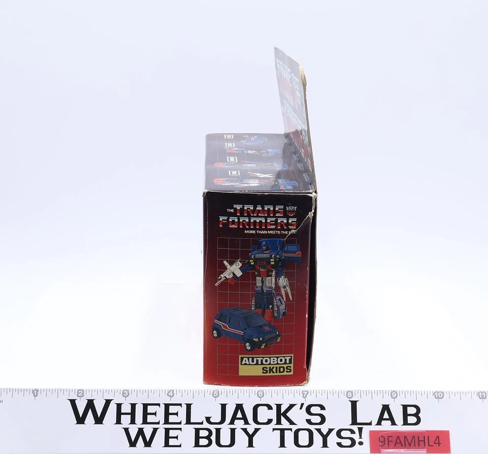 Skids Autobot 100% Complete W/ Box G1 Transformers 1985 Hasbro Action Figure - Image 4 of 4