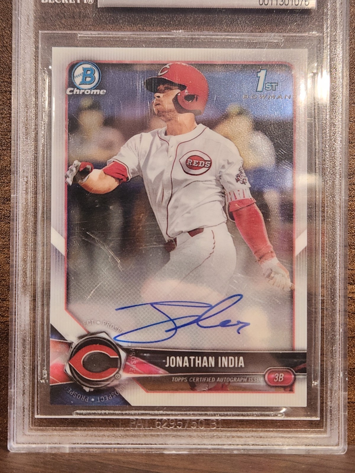 Jonathan India #CDA-JI 2018 Bowman Draft Baseball Chrome Autographs