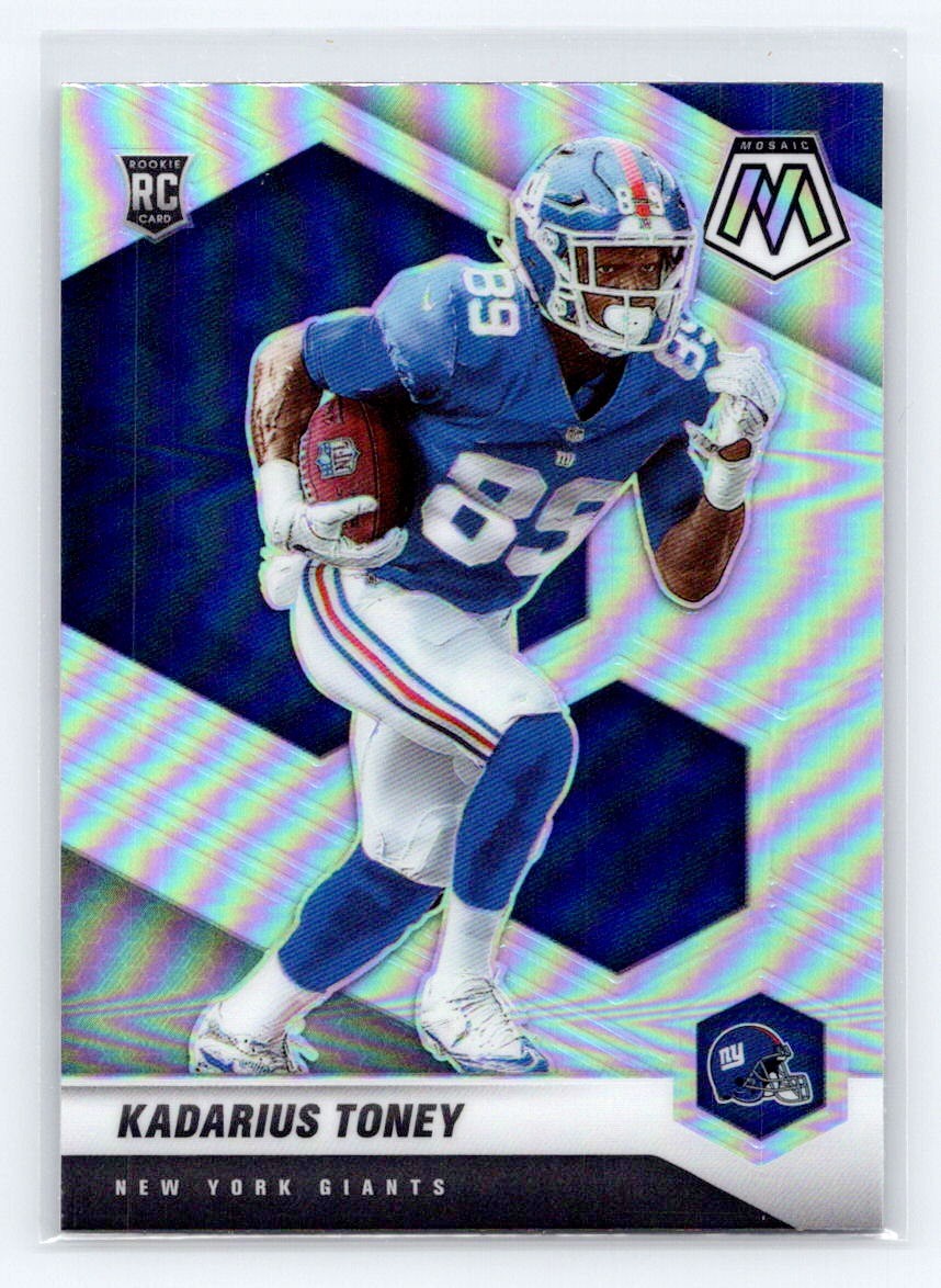2021 Panini Mosaic #312-V Kadarius Toney RC Variation Silver New York Giants
