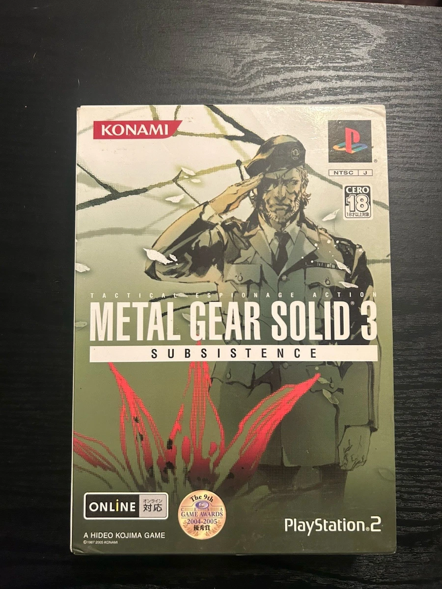 Metal Gear Solid 3: Subsistence NTSC-J (Japan) Video Games for