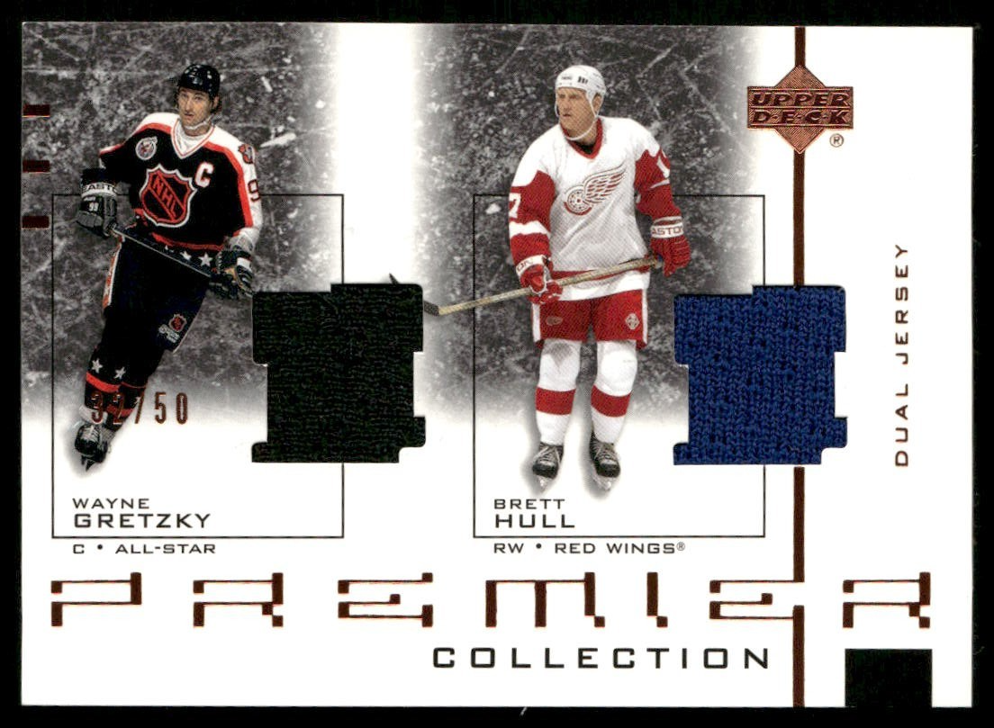 2001-02 UD Premier Collection Dual Jerseys Black #D-GH Wayne