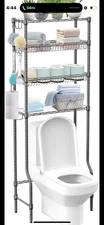 Folews Bathroom Organizer Over The Toilet Storage, 4-Tier Bathroom Shelves