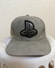 PlayStation Logo Gray Adjustable Snapback Hat One Size 2018 MPN 115665