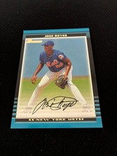 JOSE REYES ROOKIE BOWMAN 2002 NEW YORK METS #124 BASEBALL CARD. rookie card picture