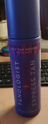 Tanologist Extra Dark Self Tan Mousse 1HR Express Tan 6.76 oz. E14C