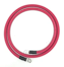 2 AWG Gauge Premium Battery Cables, Made in The USA, Positive or Negative, Re...