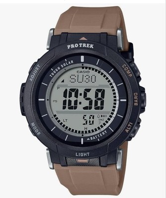 Casio Pro Trek PRG 30 World Time Solar Field Watch 10 Bar Digital Compass