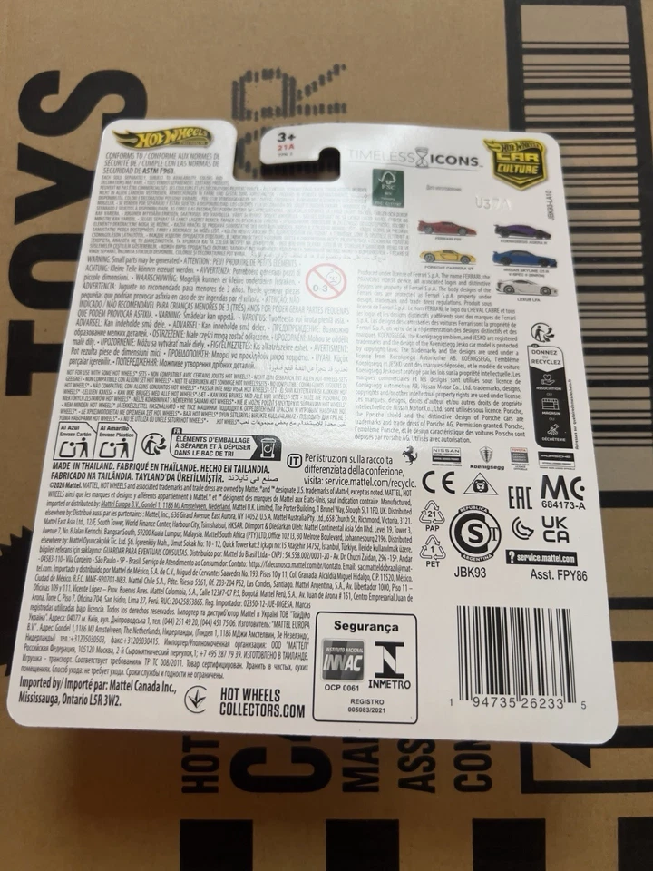 Hot Wheels Premium Timeless Icons Nissan Skyline R34 GTR V Spec II BNR34 - Image 2 of 2