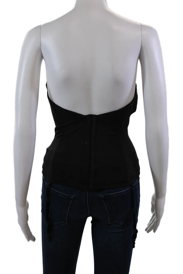 Gancho Va Bien Feminino Sem Costura Fecho de Olhos Bustier Preto Tamanho 34D - Imagem 3 de 4