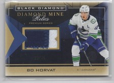 2021-22 Upper Deck Black Diamond Mine Relics Bo Horvat /25 Vancouver Canucks