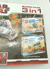 LEGO 66341 3 in 1 8014 8015 8091 MISB New Sealed Star Wars Figures Clone Wars