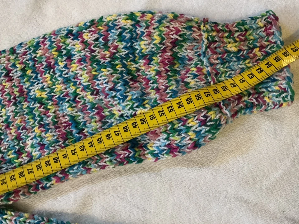 Handarbeit - Unikat - Longpullover aus 25% Wolle 75% Polyacryl Gr. S/M - Bild 4 von 4