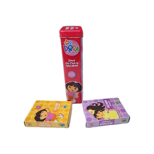 Juego de cartas de colección Dora la Exploradora Old Maid & Go Fish juego de 2 con lata coleccionable - Imagen 5 de 6
