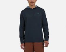 Quiksilver Mens X-Large Textured Pullover Hoodie - Navy Blue