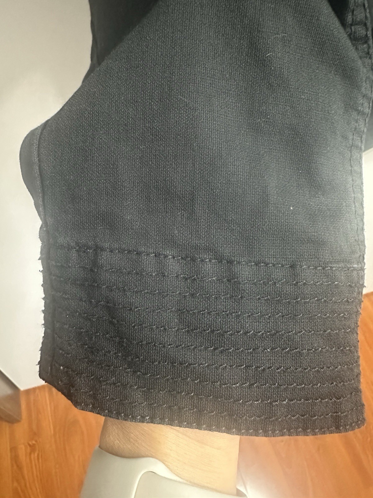 Hinge Women's Black Collared Button Pockets Cropp… - image 7