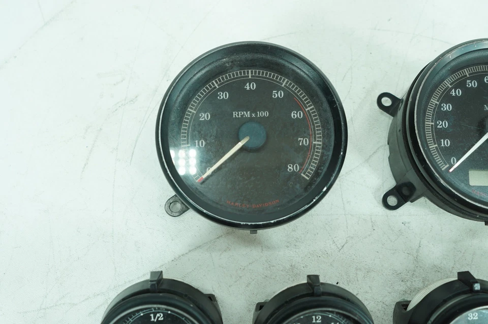 06 Harley Touring Electra Glide Classic Air Oil Volt Fuel Tacho Speedo Gauges 6K Foto 3 de 4