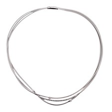 Marco Bicego Goa Diamond Gold Three Strand Ne...
