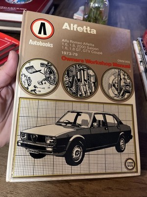ALFA ROMEO SHOP MANUAL SERVICE REPAIR BOOK ALFETTA GTV AUTOBOOKS SPRINT VELOCE