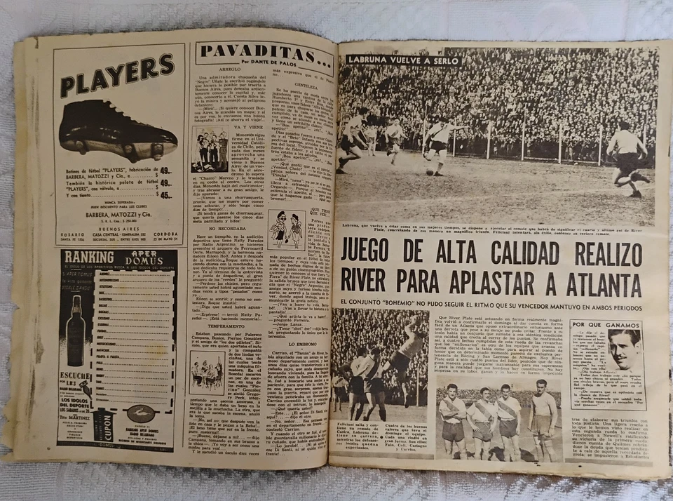 一级方程式 - Juan Manuel Fangio 5 次 F1 世界冠军 32 页小册子,1950 年代 — 第 4/4 张图片