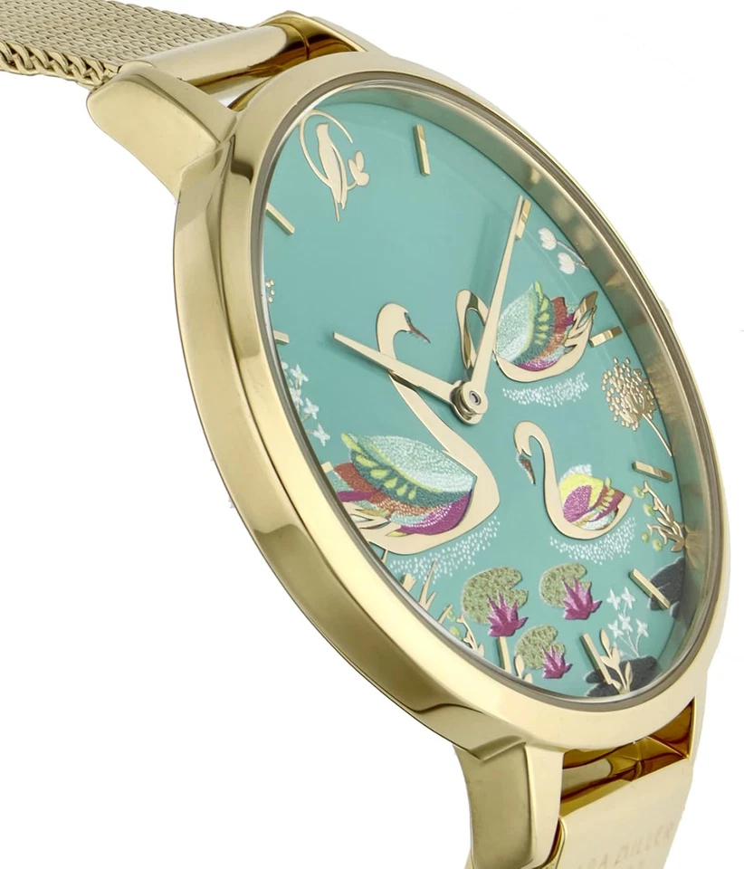 Sara Miller 手表天鹅系列 SA4096 女士金色 — 第 2/4 张图片
