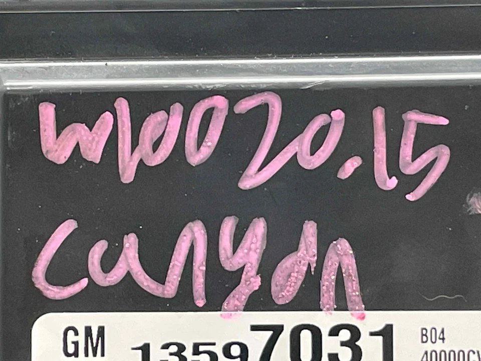 GMC Canyon 2015 carrocería control BCM computador panel de retroceso derecho OEM 13597031 GM 15-2016 Foto 2 de 4