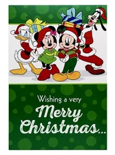 Disney Christmas Card For Kid, Mickey & Friends Christmas Wishes Hallmark Card