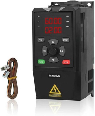 VFD 2.2KW 3HP 200-240V Inverter 1 Phase Input 3 Phase 0-400HZ Output 9A Variable