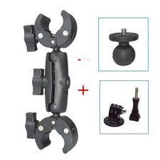 Plastic and Stainless Steel Action Camera Mount for Bicycle Handlebars