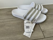 Adidas Men's Women's Adilette Aqua Slides Shower Beach Sliders Pool Sandals UK 9