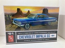 Amt 1961 Chevy Chevrolet Impala Ss 125 Scale Plastic Model Car Kit 1013