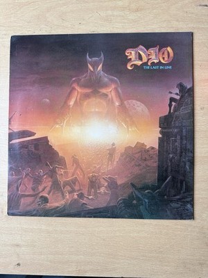 DIO - THE LAST IN LINE. HEAVY METAL VINYL LP. Ex/Ex A1 B1 1st Press VERTIGO 1984