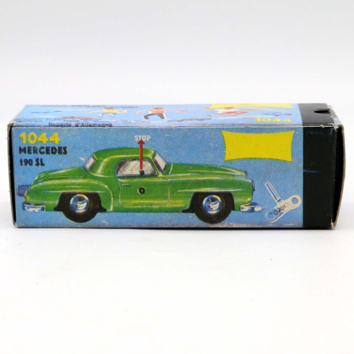 Lilliput Schuco Micro Racer Mercedes 1044 Silver Wind-Up w/ Key in