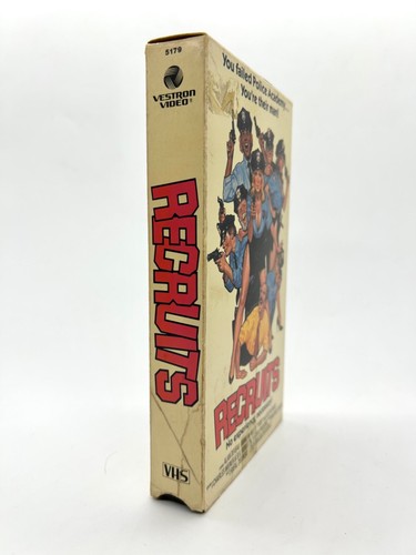 Recruits Vestron VHS 1986 sex comedy Police Academy Jon Mikl Thor - Picture 2 of 6