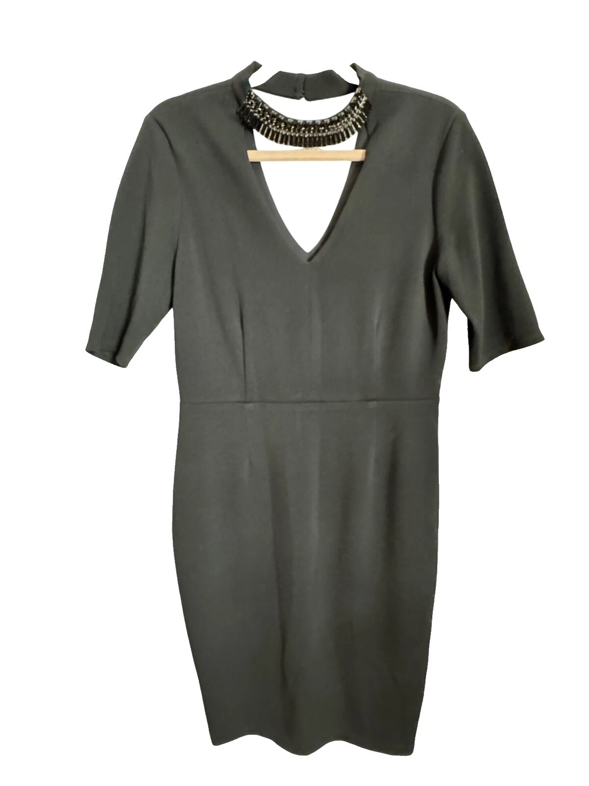 Vestidos sólido Nicole Miller Poliéster para Mujeres