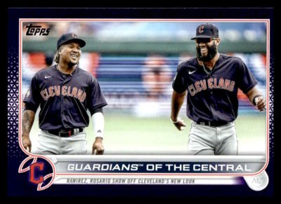 2022 Topps Update Jose Ramirez Guardians Of The Central #US302 Meijer Purple