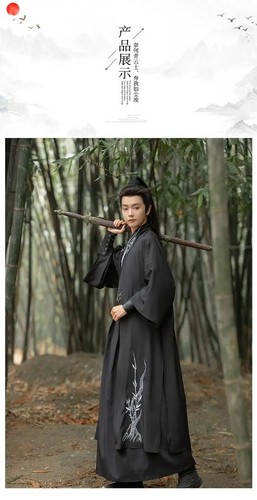 Hanfu Outfits Black Blue Hanfu Chinese Traditional Chinese Traditional Clothes - Bild 17 von 30