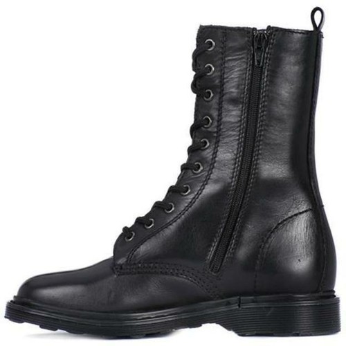 CULT 1802 SABBATH MID BRUSHED LEATHER 38 ANFIBIO DONNA zip PELLE NERI BORCHIE - Foto 2 di 5