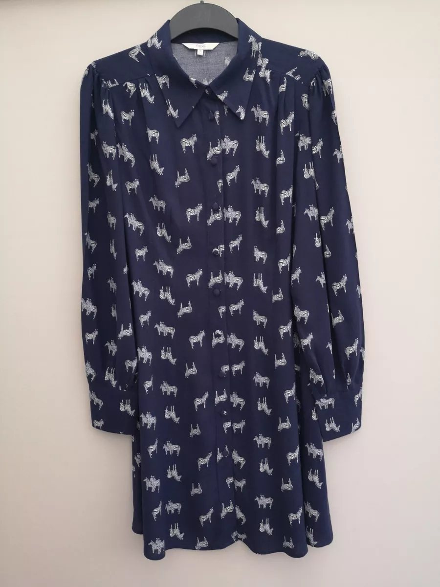 Ladies navy shirt dress cheap
