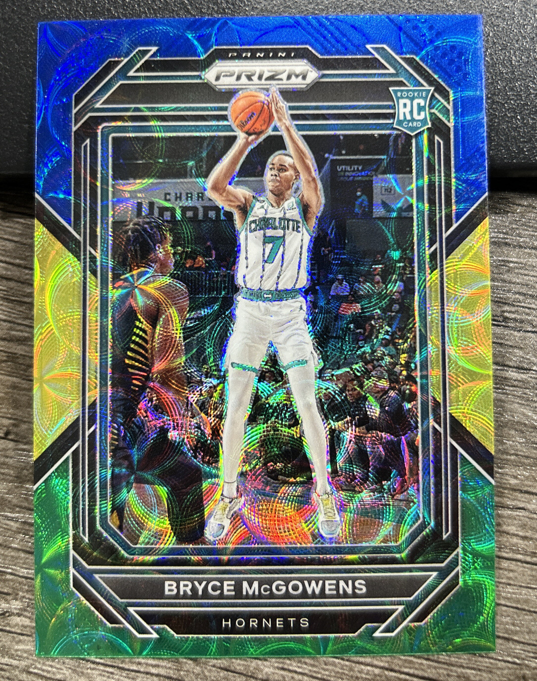 Bryce McGowens 2022-23 Prizm Choice Blue Yellow Green Prizm Rookie Card RC #222