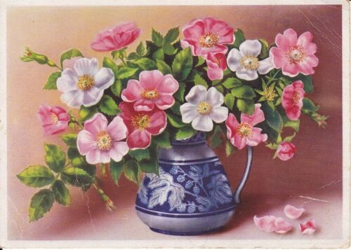 Antica Ak, Auguri Per Compleanni, Bouquet IN Vaso 2 - Bild 1 von 1