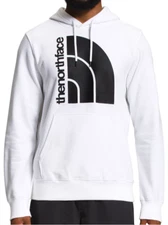 NEW The North Face White Jumbo Half Dome Hoodie Sweatshirt Standard Fit Mens XXL