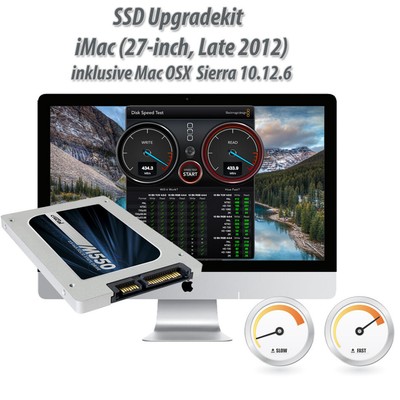 500 GB SSD Upgradekit iMac (27'' Late 2012) 13,2 A1419 Mac OSX 10.12 und Werkzeug