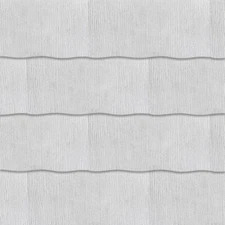 Fiber Cement Siding Shingle Wavy Replacement Weatherside No Asbestos 12 x 24 in.