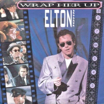 ELTON JOHN - WRAP HER UP - 45rpm 7''  SINGLE - 1985 - UK ROCKET RECORD COMPANY