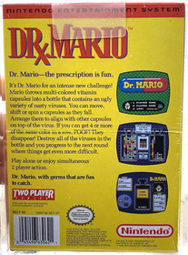 Dr. Mario New Nintendo NES 1990 Factory Sealed Graded VGA 90 NIB MINT H-Seam