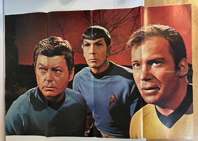 Lot of 2 Star Trek Giant Poster Book Voyage One & Two 1976