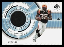 2001 SP Authentic Future Watch Rudi Johnson Rookie /500 Cincinnati Bengals #111