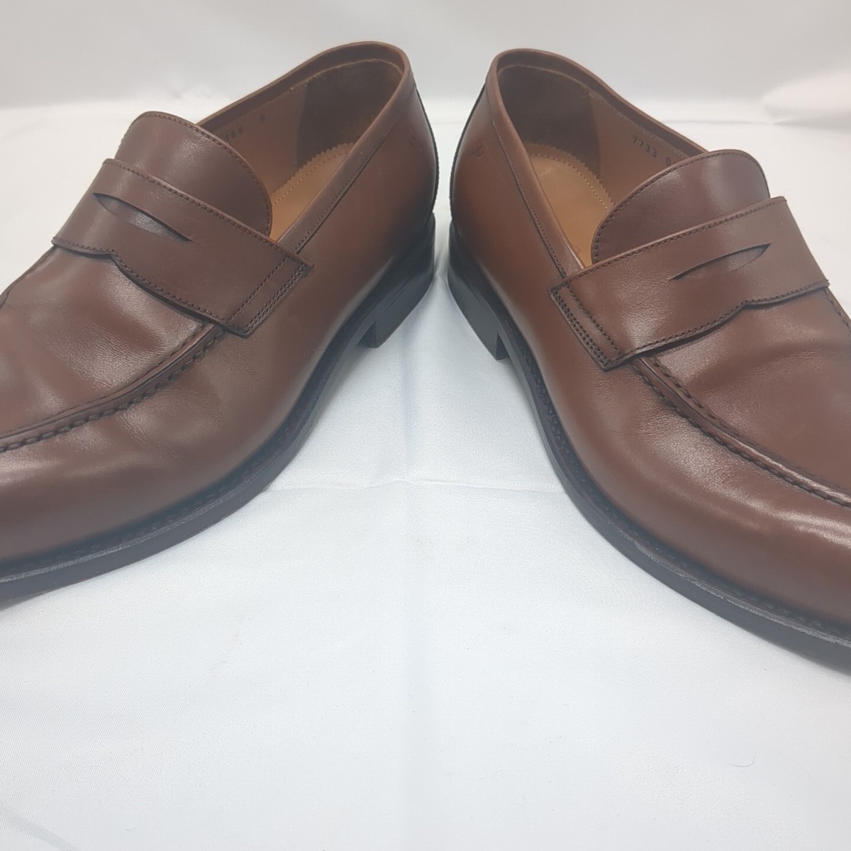 Armin Oehler Men\'s Brown Leather Loafers with Silver Detail Armin Oehler – Hampton main image 3